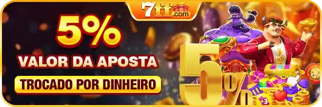 5% do valor da aposta trocado por dinheiro.